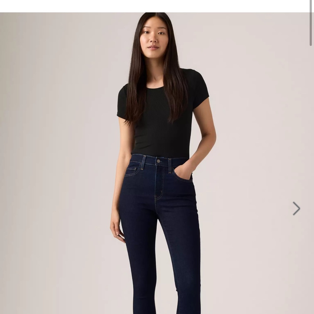Levis 720 High Rise Super Skinny Dark Blue Jeans